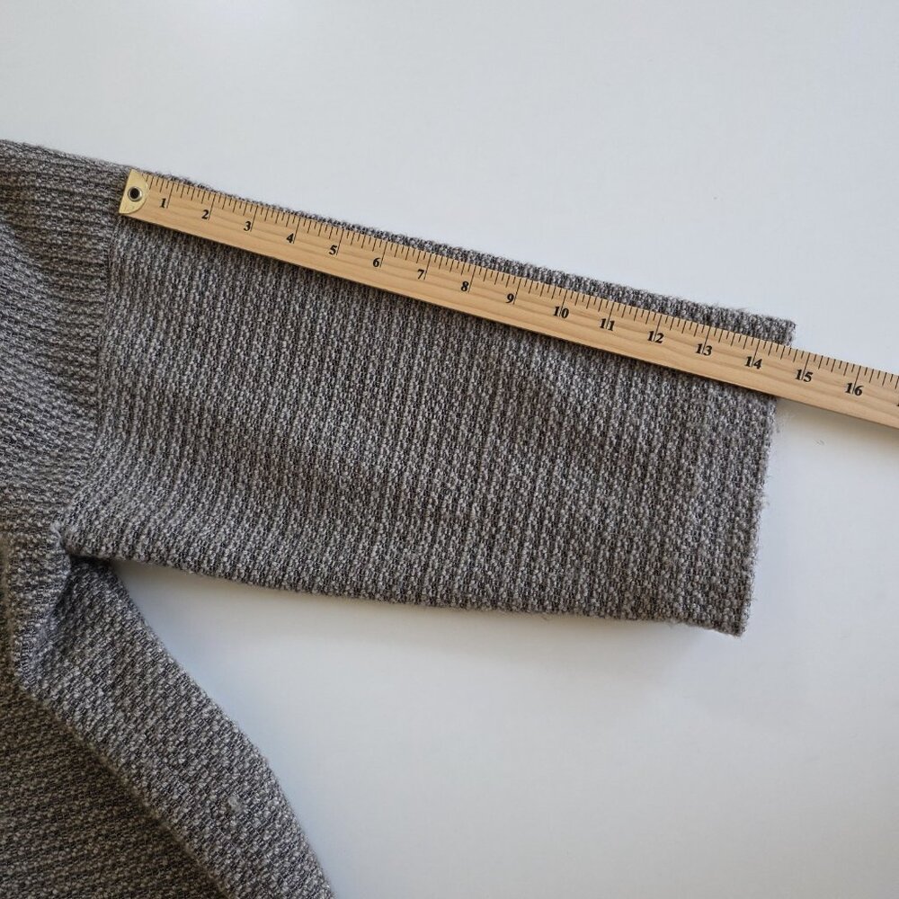 Eskandar Boxy Jacket - Size 1 / L - Brown Wool Blend - Silk Lined - Picture 6 of 15
